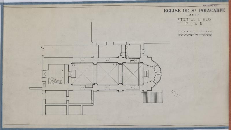 Etat des lieux ; plan.