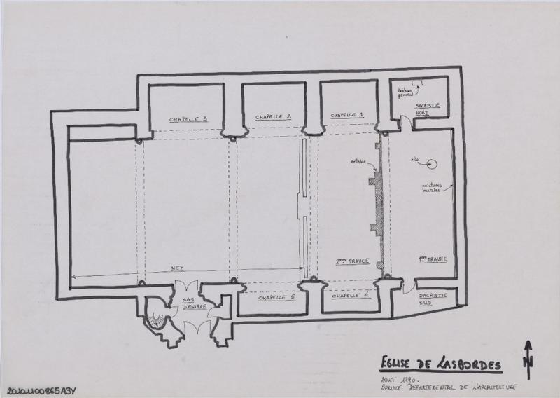 Plan de l'église.