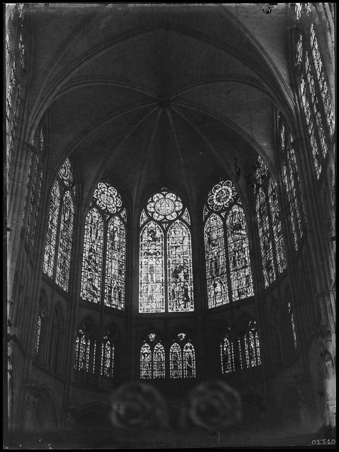 Baies du triforium ; Baies hautes du chœur