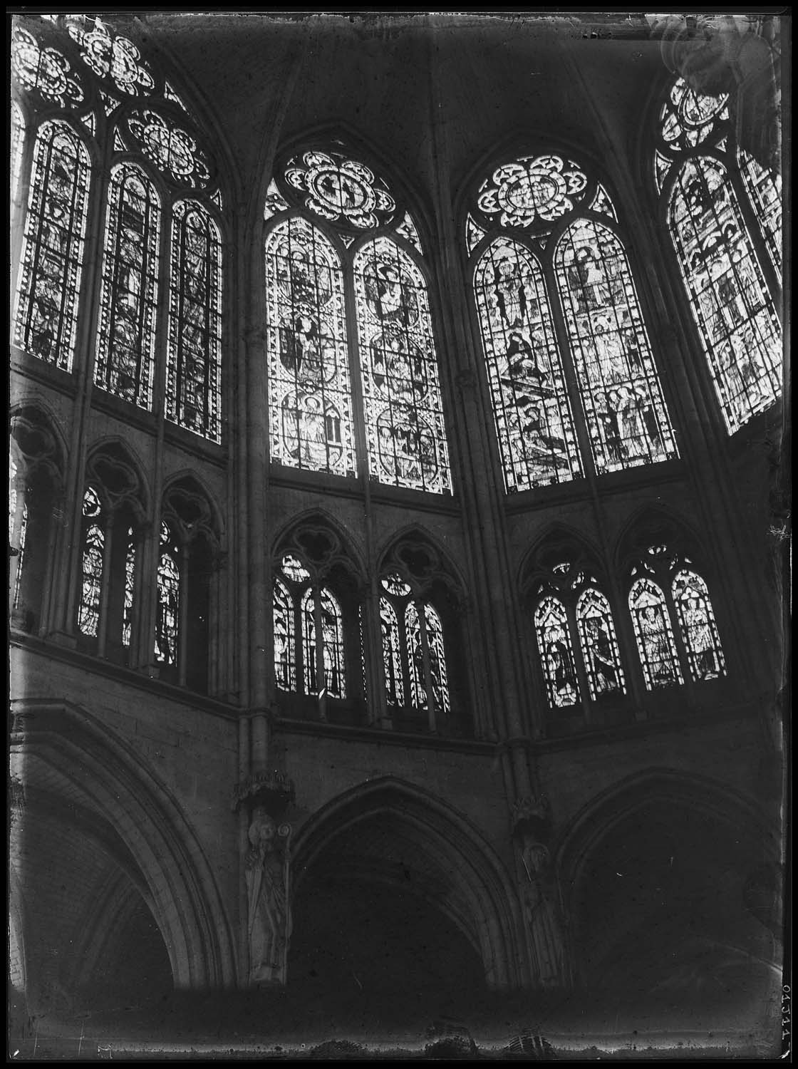 Baies du triforium ; Baies hautes du chœur