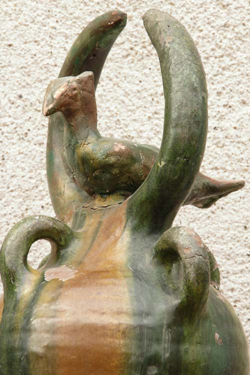 Épi de faîtage, détail sur l’oiseau