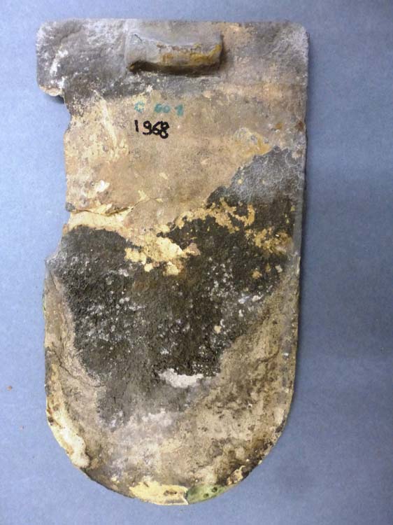 Tuile vernissée à écaille, jaune