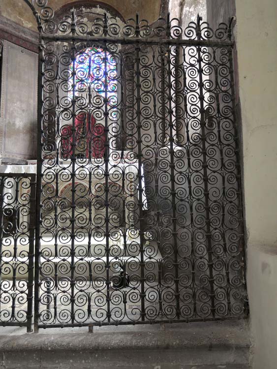 Grille de clôture de la chapelle axiale : panneau droit