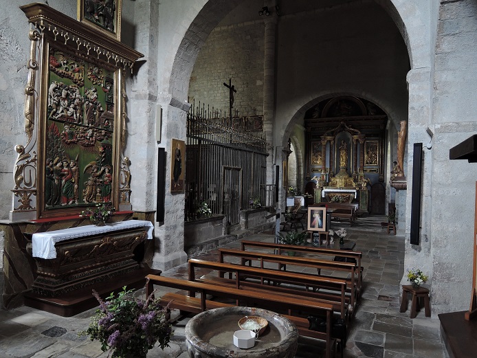 Grille de clôture de choeur : vue d’ensemble depuis la nef