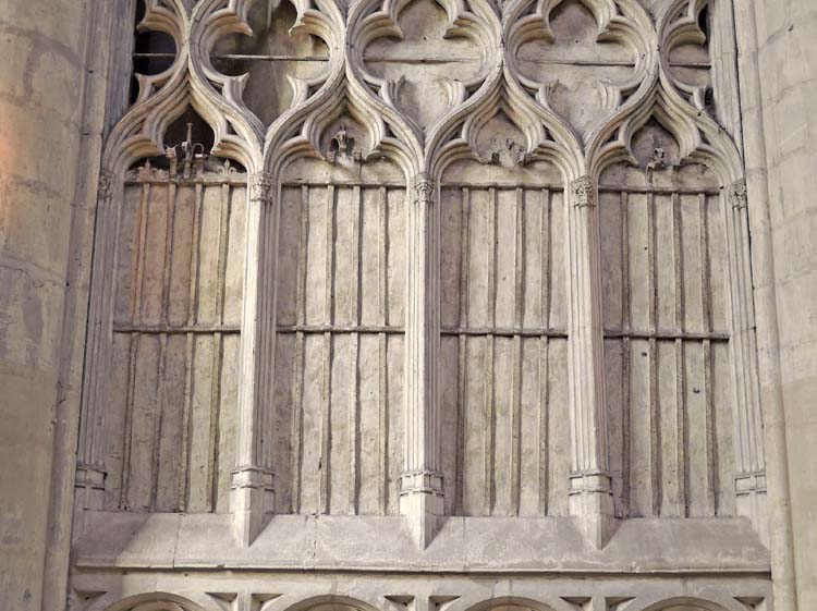 Ancienne clôture de choeur : travée ouest, ensemble de la grille