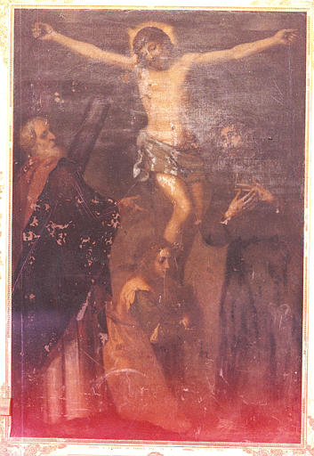 tableau : La Crucifixion avec sainte Madeleine, saint André et saint François d'Assise