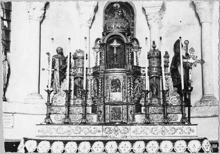 tabernacle en bois doré, 17-18e siècle