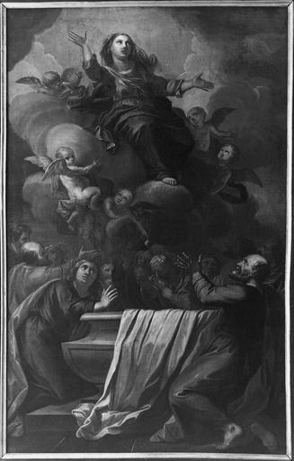 tableau : L' Assomption de la Vierge, toile 1667, après restauration de 1975 - © Ministère de la Culture (France), Médiathèque du patrimoine et de la photographie (objets mobiliers), tous droits réservés