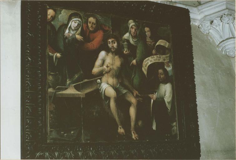 tableau: Le Christ aux cinq plaies, huile sur bois, 1535