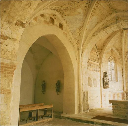 peintures murales, vue de l'abside et du transept Nord