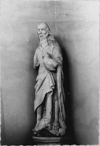 statue : saint Jean-Baptiste,  pierre, fin 15e - début 16e siècle