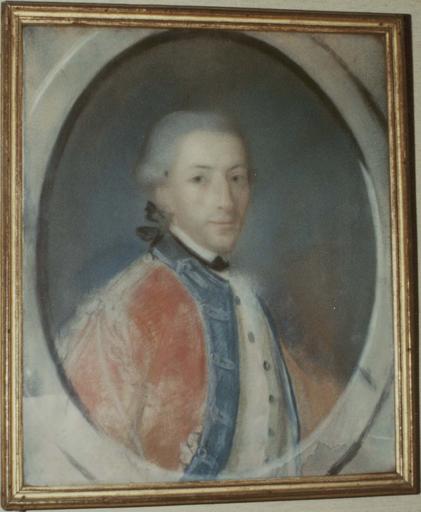 tableau : portrait de M. Vagnière secrétaire de Voltaire, pastel, (identifié sous : Pastel de Vagnière : le déjeuner...)