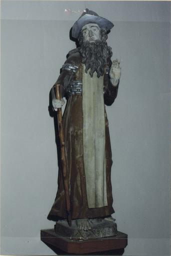 statue : saint Léonard, bois polychrome et argenté, 16e siècle - © Ministère de la Culture (France), Médiathèque du patrimoine et de la photographie (objets mobiliers), tous droits réservés