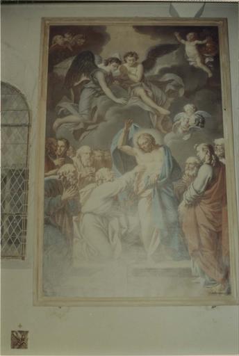 tableau : L' Incrédulité de saint Thomas, huile sur toile,1766