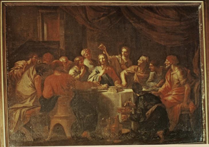 tableau : Le repas chez Simon huile sur toile, 1713