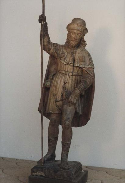 statue : saint Roch, vue générale