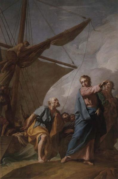 tableau : Vocation de saint Pierre, vue générale - © Ministère de la Culture (France), Médiathèque du patrimoine et de la photographie (objets mobiliers), tous droits réservés
