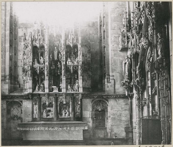 retable de la chapelle de la Vierge, vue générale