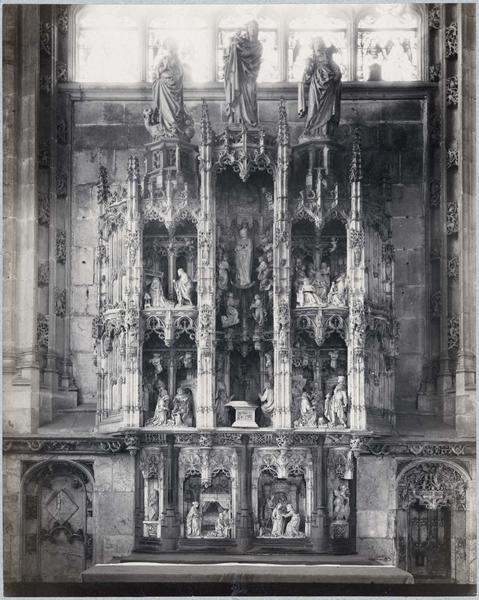 retable de la chapelle de la Vierge, vue générale