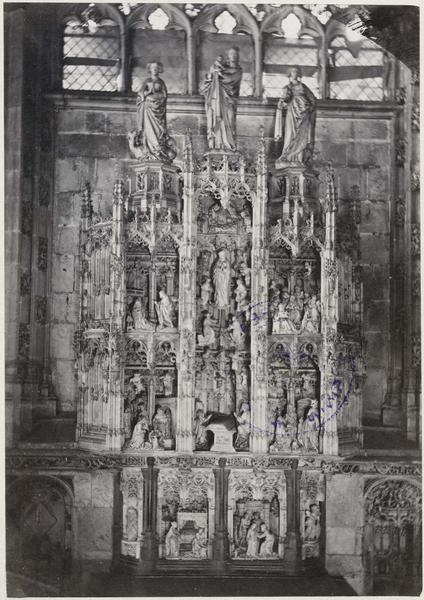 retable de la chapelle de la Vierge, vue générale