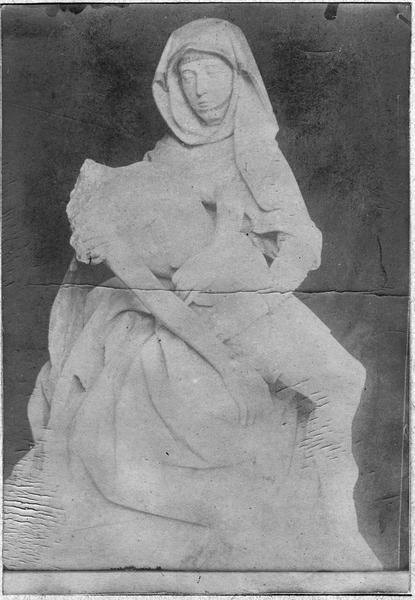 groupe sculpté : Vierge de Pitié, vue générale