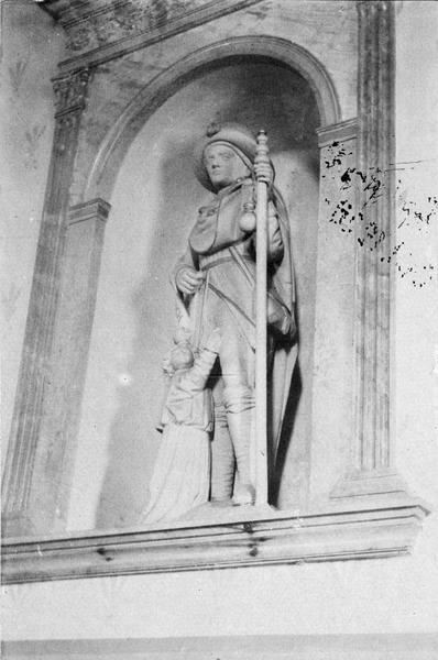 statue : saint Roch, vue générale