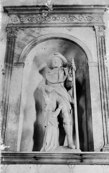 statue : saint Roch, vue générale