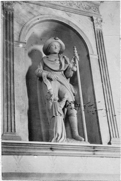 statue : saint Roch, vue générale