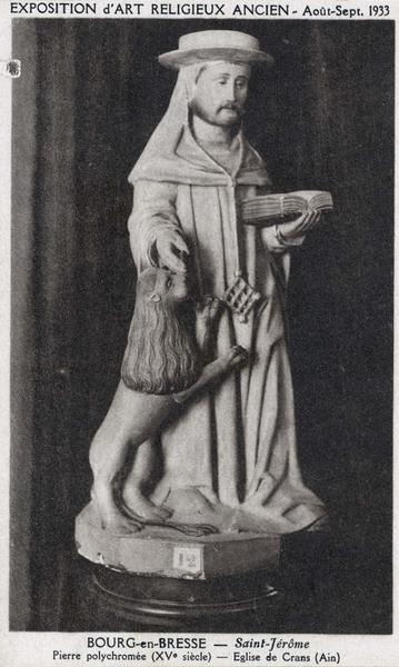 statue : saint Jérôme, vue générale