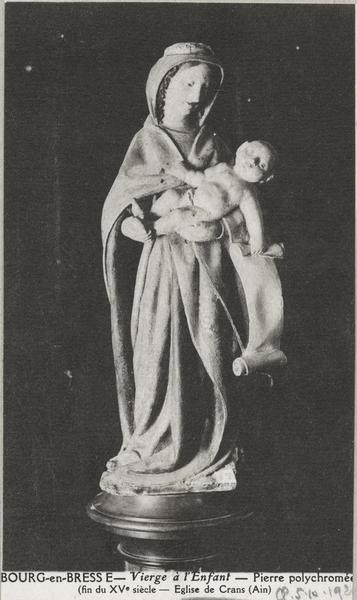 statue : Vierge à l'enfant, vue générale