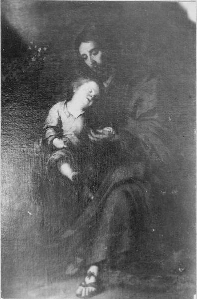 tableau : saint Joseph et l'enfant Jésus, vue générale - © Ministère de la Culture (France), Médiathèque du patrimoine et de la photographie (objets mobiliers), tous droits réservés