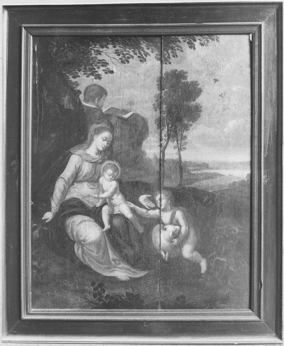 Tableau : Vierge à l’Enfant et saint Jean Baptiste