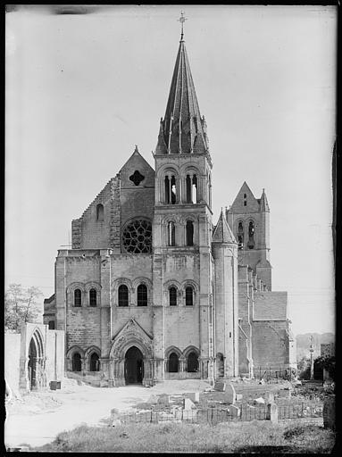 Façade ouest, clocher