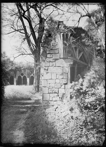 Cloître en ruines : arcature