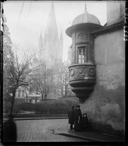 Echauguette, personnages dans la rue