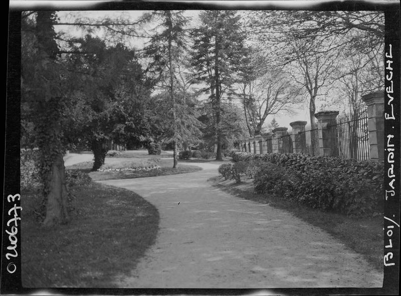 Jardin : allée avec clôture