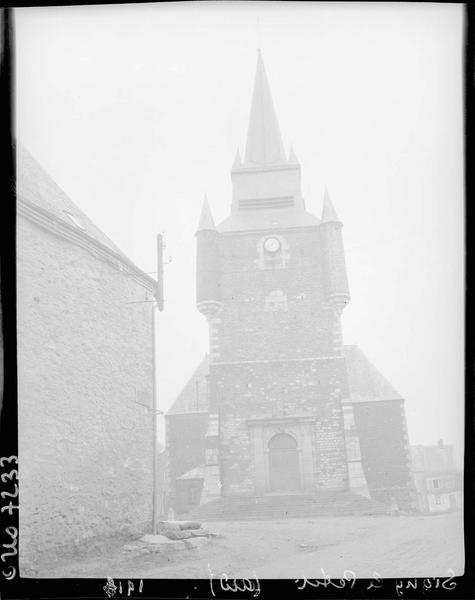 Façade ouest et clocher