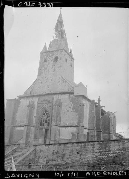 Ensemble sud-ouest, clocher endommagé