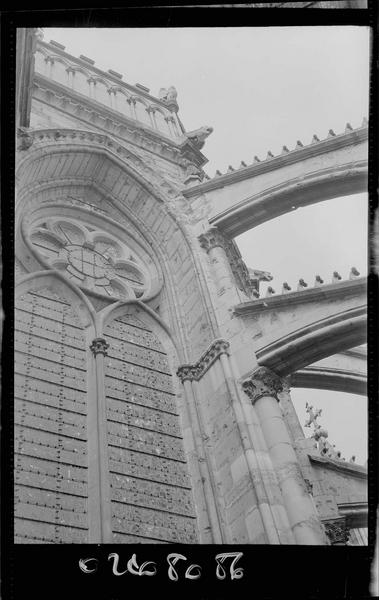 Façade sud : arc-boutant