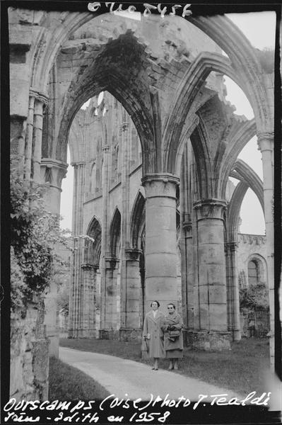 Eglise abbatiale : nef en ruines