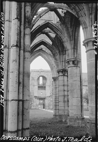 Eglise abbatiale : nef en ruines