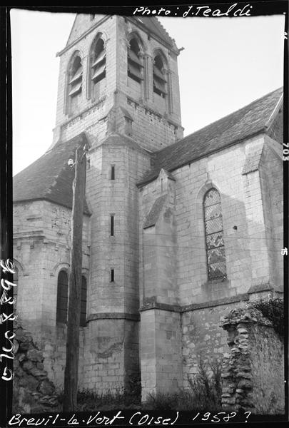 Clocher et tourelle sur façade sud