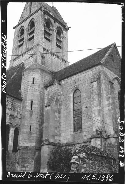 Clocher et tourelle sur façade sud