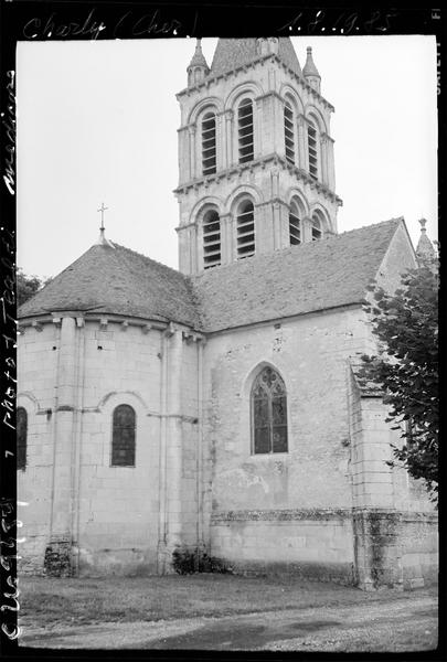 Abside et transept nord, clocher