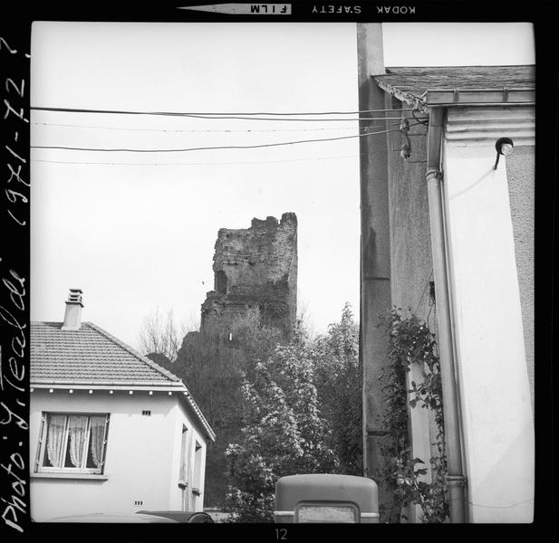 Donjon en ruines depuis le village