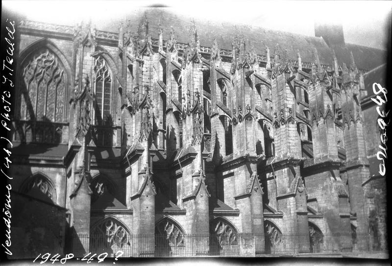 Façade sud de l'église abbatiale, partie supérieure