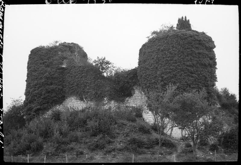 Tours et mur d'enceinte en ruines