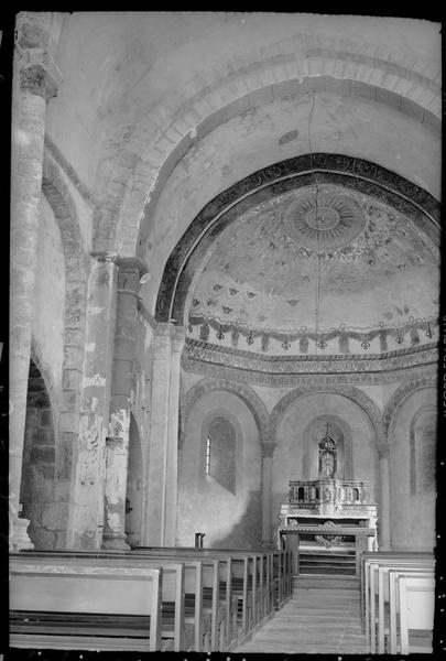 Intérieur : peintures murales du choeur