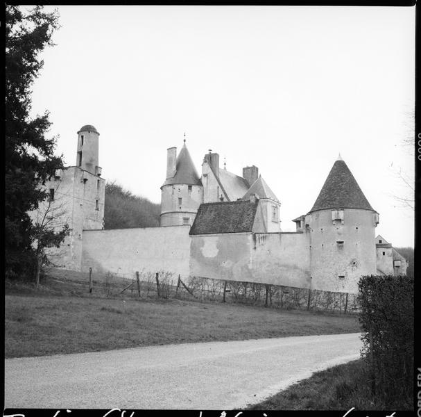 Ensemble sud-ouest : logis, tour, donjon et enceinte