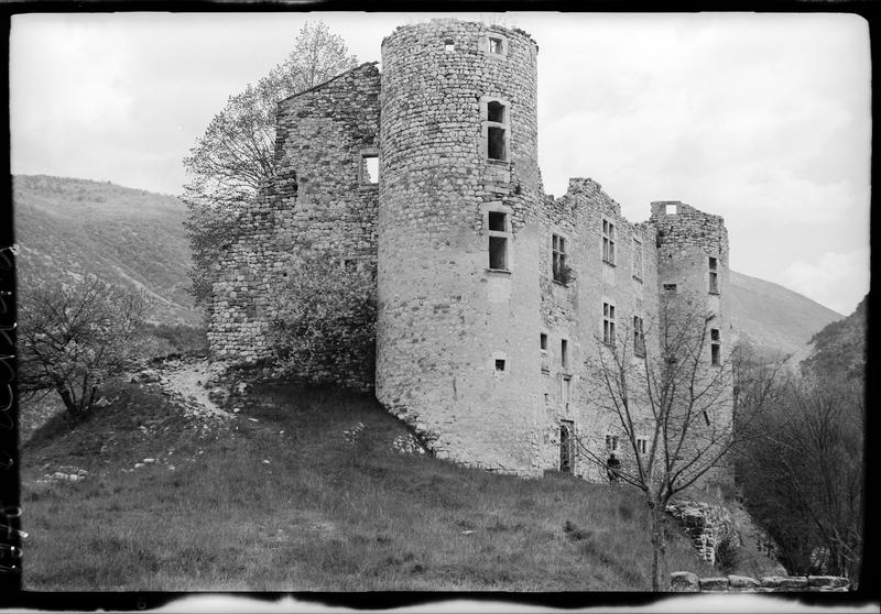 Tour et corps de logis en ruines